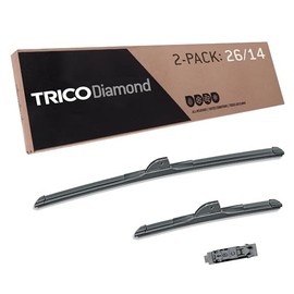 Trico Diamond Limpiaparabrisas 26 + 14 in, Juego de 2, 25-2614