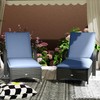 Outsunny Outdoor Lounge Chair Cushion Set of 2, UPF50+ 200gsm