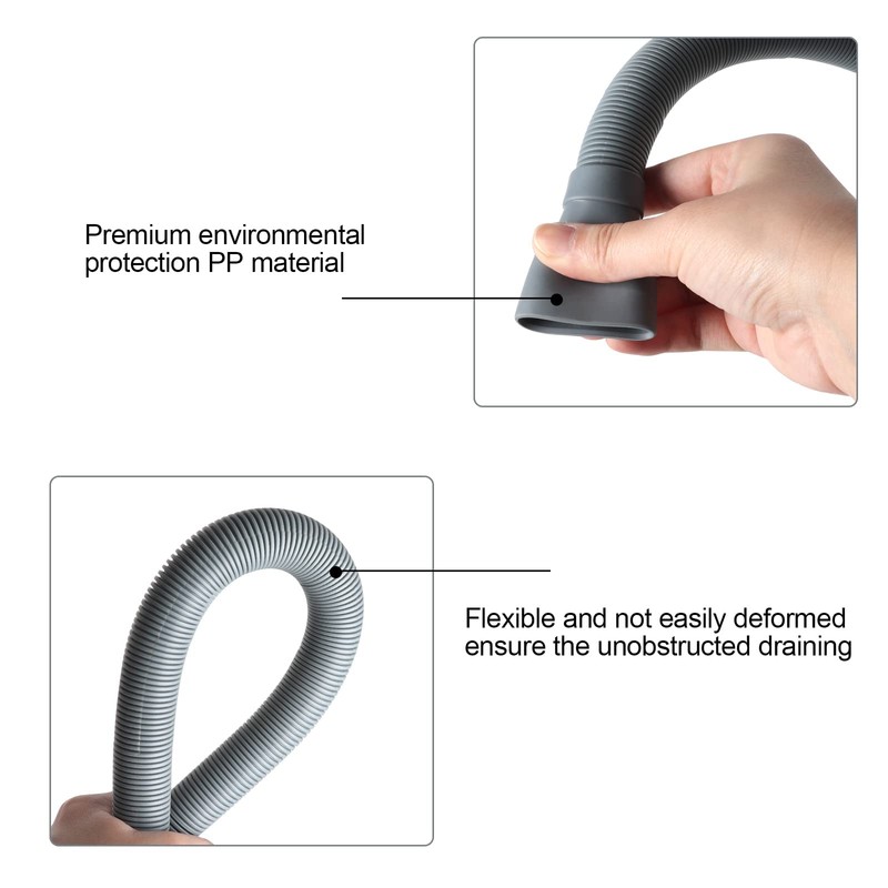 Manste Washer Drain Hose Extension,10FT, Washing Machine Drain Hose Extension，extra