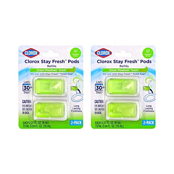 Clorox Stay Fresh Pods - Green Meadows Air Freshener and