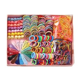 Begadol | Set para peinado de cabello niñas, Ligas, broches, pasadores y donas 780 pcs