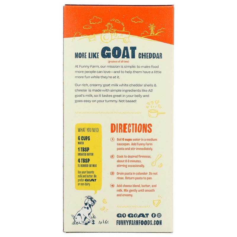 Funny Farm Entree Goat Chs Wht Chedr 6 OZ