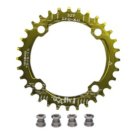 UPANBIKE Bike Narrow Wide Chainring 104 BCD Round Shape Single Chain Ring 32T 34T 36T 38T