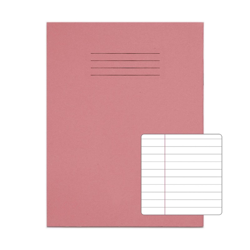 Rhino A5+ Exercise Books, 48 Page / 8mm Lined with