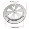 OZXNO 2 Pcs BBQ Smoker Air Vent Set Stainless Steel