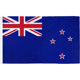 New Zealand Flag 90 * 150 CM,New Zealander Kiwi National Flag,Polyester Thickness, Fade Resistant, Brass Grommets, Canvas Header, Indoor/Outdoor, Vibrant Colors,Not Fear of Rain and Snow