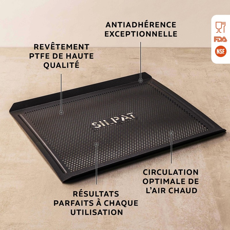 Silpat The Original Cook N' Cool Perforated Baking Tray, Aluminum,