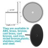 7" Black Decorative Cleanout Access Covers Plate, Flat Design Cover