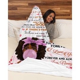 To My Granddaughter Blanket Lightweight Super Soft Cozy Fleece Blanket Throw Microfiber Anti-Static Flannel Blanket, Throw for Home Bed, Sofa & Dorm 40"x50"