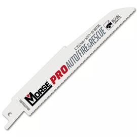 MORSE Fire & Rescue 6" x 14TPI Reciprocating Saw Blades (25 Pack)