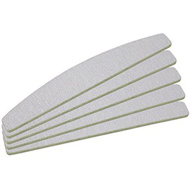 Pack of 5 Zebra Files Half Moon Grit 100/180 - Ultra Long Life Coating - Professional Studio Quality