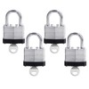 4 Pack Keyed Alike Padlocks 40mm High Security Heavy Duty