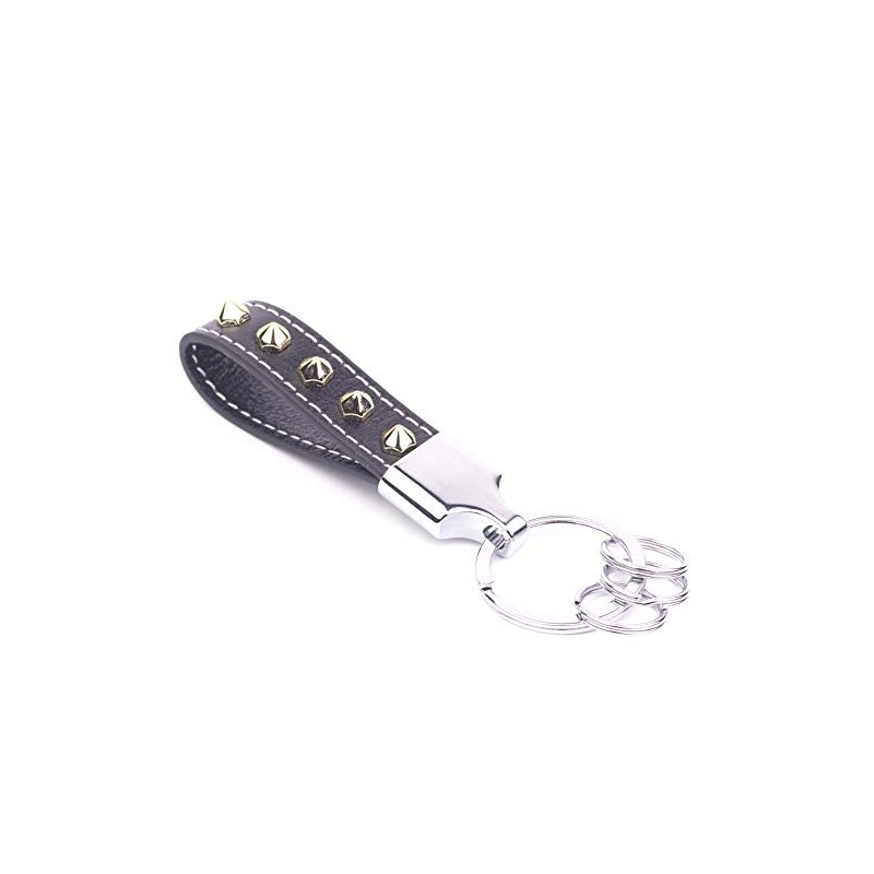 Handmade Cowhide Leather Metal Key Chain, Leather Keychain, Leather Key