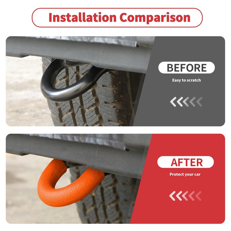 Linskip Tow Hook D Ring Covers Fit for 2021-2024 2025