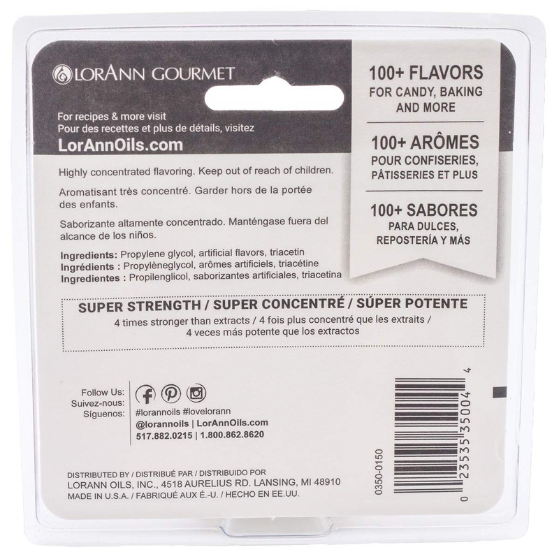 Lorann Oils Candy and Baking Flavoring Bottle (2/ Pack).125 Ounce,