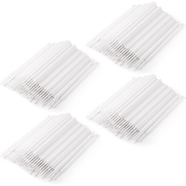 Annhua 400 cepillos desechables para microhisopos, aplicadores de microbrocha Latisse, cepillos dentales para extensión de pestañas, orales y dentales, color blanco