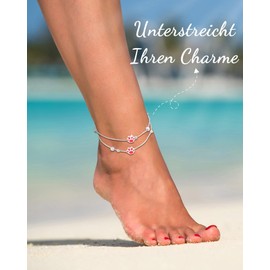SUNSH Fußkettchen für Damen -Fußkette Damen Verstellbare 23+5cm - Fußschmuck Geschenke für Frauen Teenager Mädchen Schwester Mama Tochter-Katzenpfote