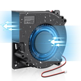 Wathai 12V DC 120mm x 32mm Blower Fan IP67 Waterproof Dual Ball Brushless Motor 5inch 2Pin High Airflow for DIY Inflatable or Exhaust Cooling