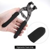 QWORK Leather Belt Hole Punch Tool Silent Pliers, 6.7" Leather