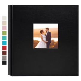 potricher Photo Album 4x6 1000 Photos Leather Cover Large Capacity Picture Albums with 1000 Horizontal and Vertical Pockets for Family Wedding Anniversary and Baby (Black)