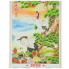 Feng Shui Import Chinese Wall Scroll Calendar 2026, Decorative Crane