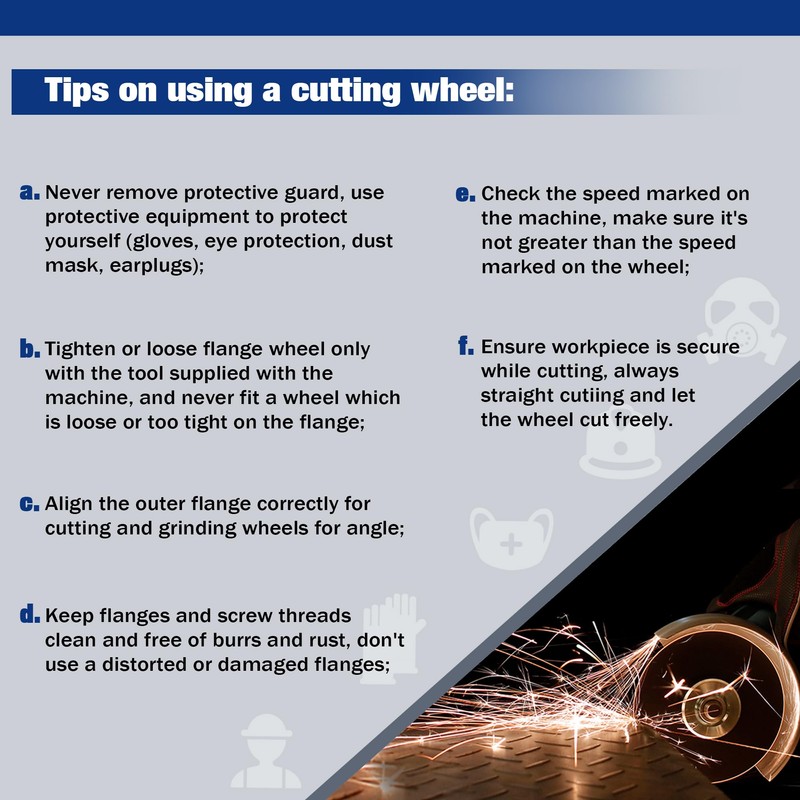 WORKPRO 20-Pack Cut-Off Wheels, 3 X 3/8-inch Metal&Stainless Steel Cutting