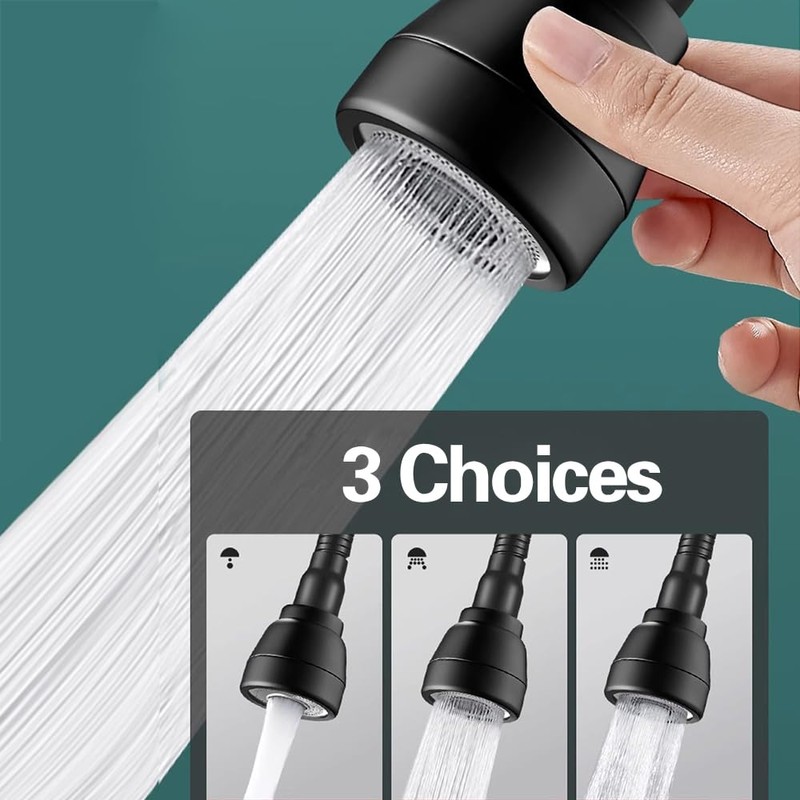 DZGUAI 360° Rotating Splash-Saving Faucet Kitchen Faucet Extension with Universal