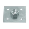 Yawata Screw Nut with Plate M8 P1.25 | Casters, Doorway Adjusters, Table Legs