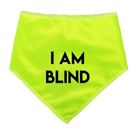 Spoilt Rotten Pets S4 Hi Viz I Am Blind Dog Bandana For Dogs & Cats (S4 Large Dogs Newfies, GSD & Chow Chow)