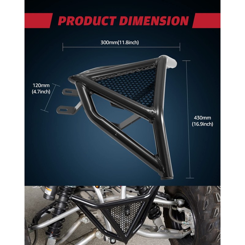 A & UTV PRO Front Bumper Guard, Compatible with 2006-2023