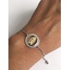 Virgen de Guadalupe Adjustable Silver Plated Bracelet Virgin Mary Jewelry