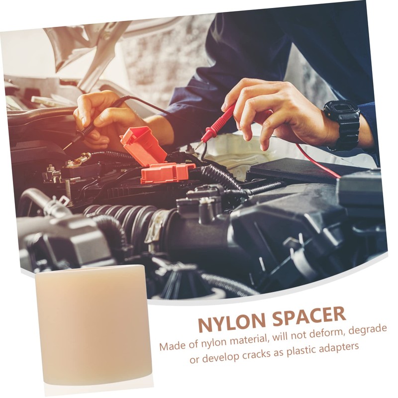 Operitacx Nylon Bushing Gasket Round Hole Insulator Nylon Washer Insulated