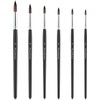 Squirrel Hair Watercolour Brushes, Fuumuui 6pcs Round Detail to Thick