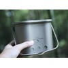Boundless Voyage 純チタン製 飯ごう 薪ストーブ クッカーセット チタン ミリタリーキャンティーンクッカー 800ml 飯ごう