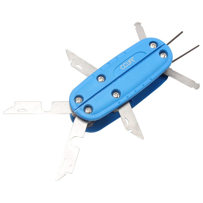 CCLIFE 2-Piece Car Radio Removal Tool Portable 16-in-1 Release Tool