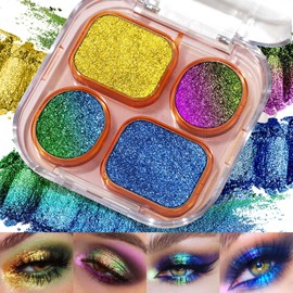 UCANBE- SOMBRA DE OJOS MULTICROMADA paleta de maquillaje de ojos multicromada con 4 colores que se aplican con una textura aterciopelada y suave y... 