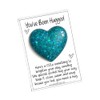 Pocket Hug Heart- Chunky Peacock Glitter