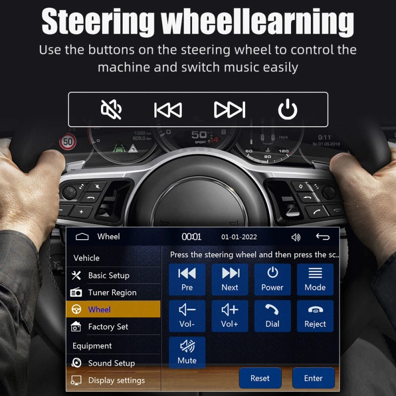 KEPEAK Double 2 Din Car Stereo Radio 7" Touch Screen