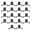 Ernst Manufacturing 3/8-Inch Dura-Pro Twist Lock Socket Clips, 15-Pack, Black