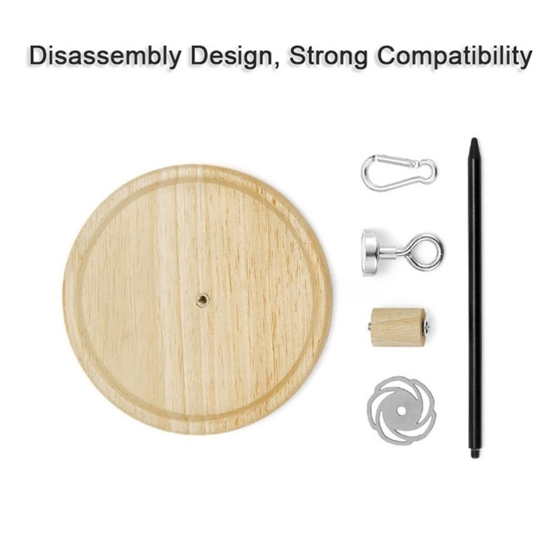 Portable Mosquito Coil Holder Multifunctional Magnetic Removable Oak Mosquito Coil