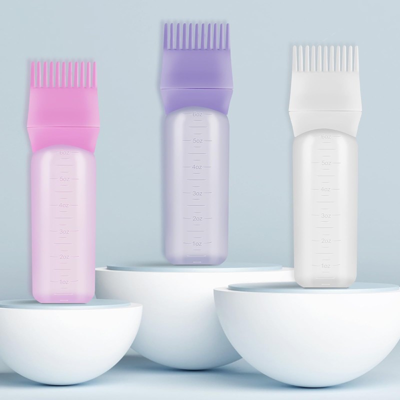 TAOTOP 3 Pack Root Comb Applicator Bottle, Oil Applicator for