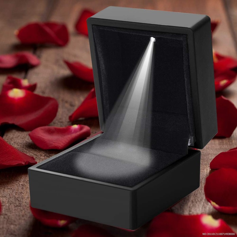 Proposal LED Ring Case, Ring Case, Jewelry Storage, Anniversary Gift