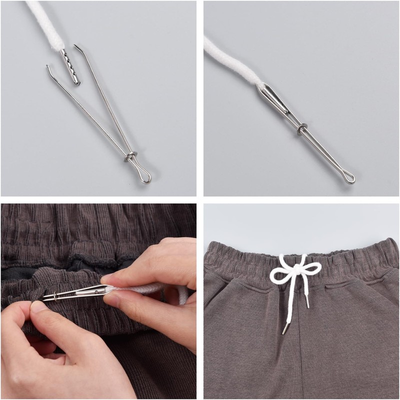 4Pcs Replacement Drawstring Cord for Pants,Round Cotton Drawstring for Hoodies,