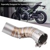 Motorcycle Full Exhaust System Middle Pipe Link Connect for Kawasaki