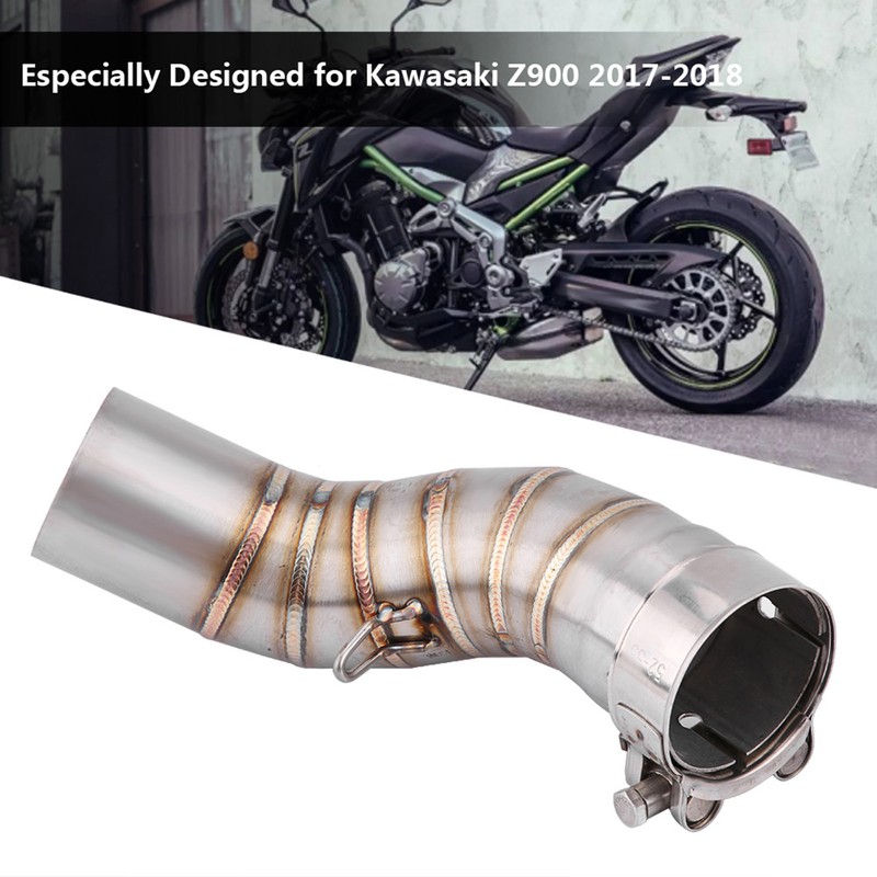 Motorcycle Full Exhaust System Middle Pipe Link Connect for Kawasaki