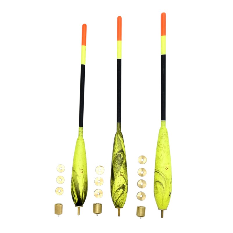Sbirulino® Set of 3 floats model Kanal for English fishing