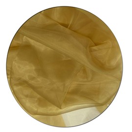 New Star Fabrics Gold Sheer Organza Fabric - 10 Yards - Silky, Shiny Perfect for Wedding Dresses, DIY Crafts, Party Decor, and Home Decoration