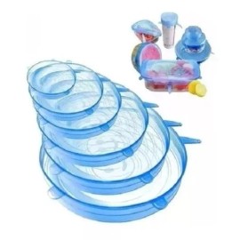 Innovaciones Tapas De Silicon Reutilizables Antiderrames (6 Piezas)