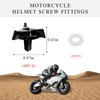 Wevdn 6 PCS Motorcycle Helmet Screws, Universal Helmet Visor Screws