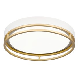 Flynix 12.5 Inch LED Flush Mount Ceiling Light Fixture, 26W, Super Bright 1700 Lumens, 3 Color 3000K/4000K/5000K, Dimmable Ceiling Lamp for Bedroom Hallway Bathroom Kitchen Laundry (White Gold)